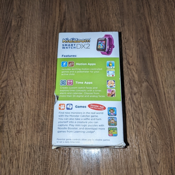 VTech 80-193810 Kidizoom Smartwatch Dx2 Dual Camera - Purple OPEN BOX - Picture 8 of 9